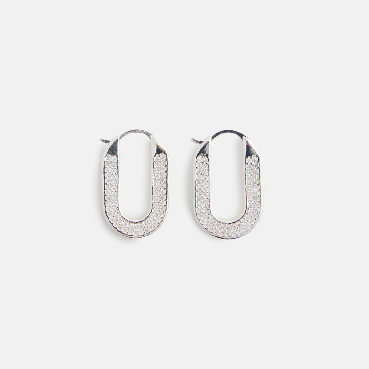 Crystal Haze Travel Gift Hoops - Silver | Kith Silver