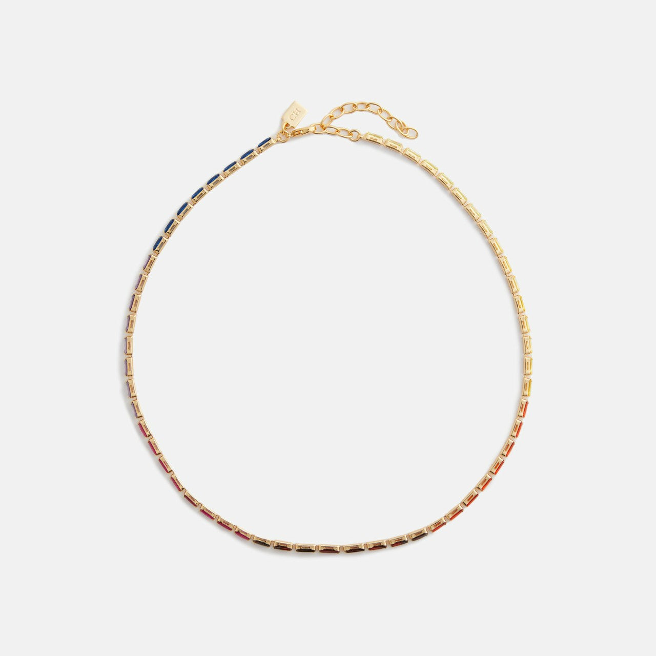 Crystal Haze Mini Baguette Chakra Choker - Multi | Kith Multi