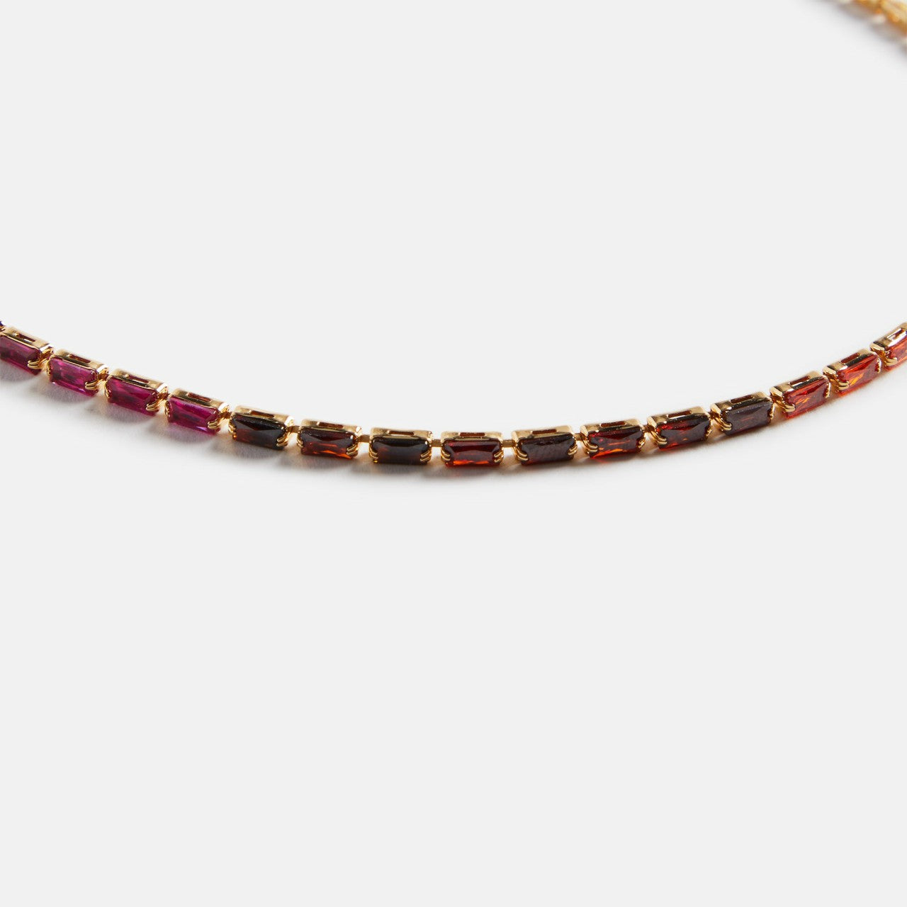 Crystal Haze Mini Baguette Chakra Choker - Multi | Kith Multi