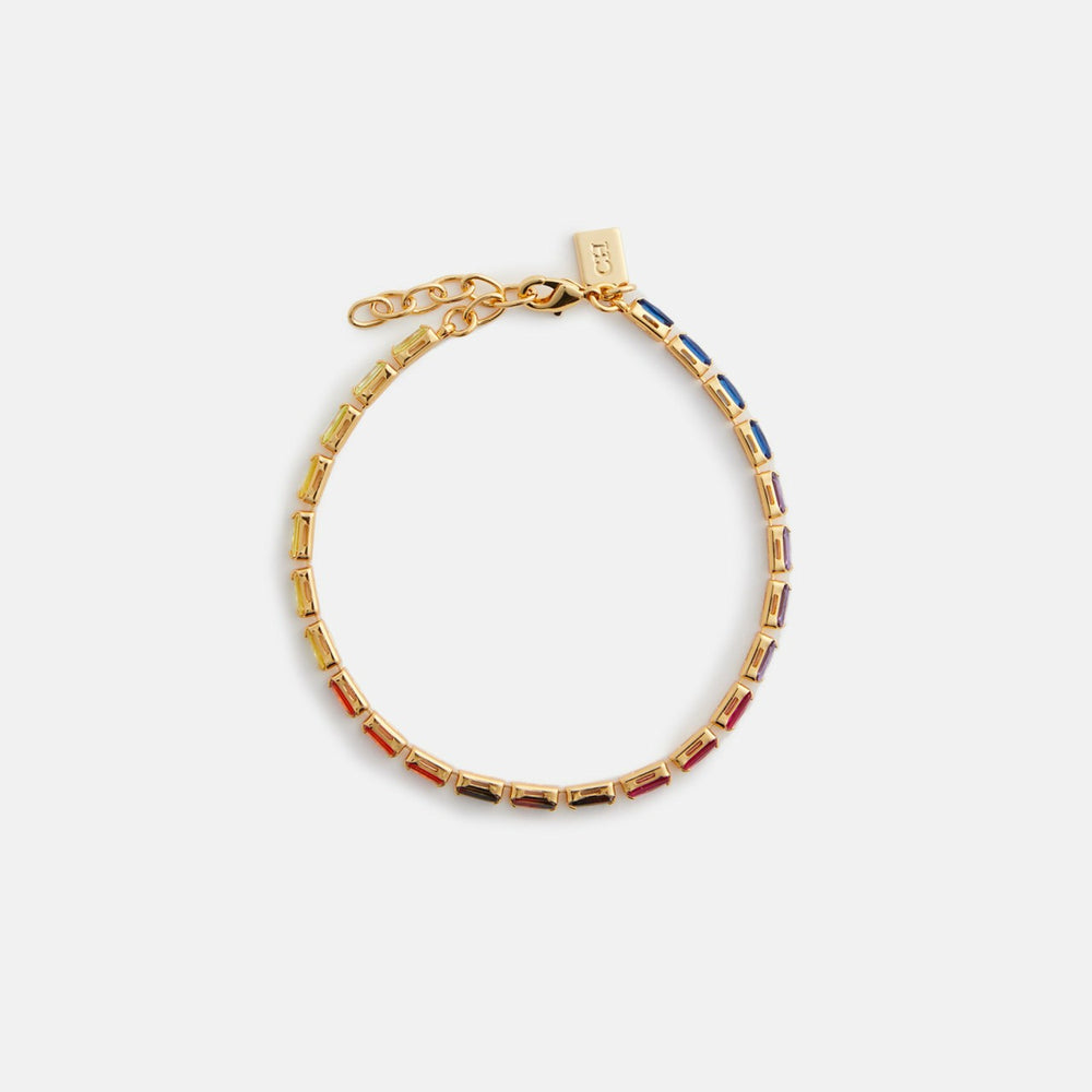Crystal Haze Mini Baguette Chakra Bracelet - Multi | Kith Multi
