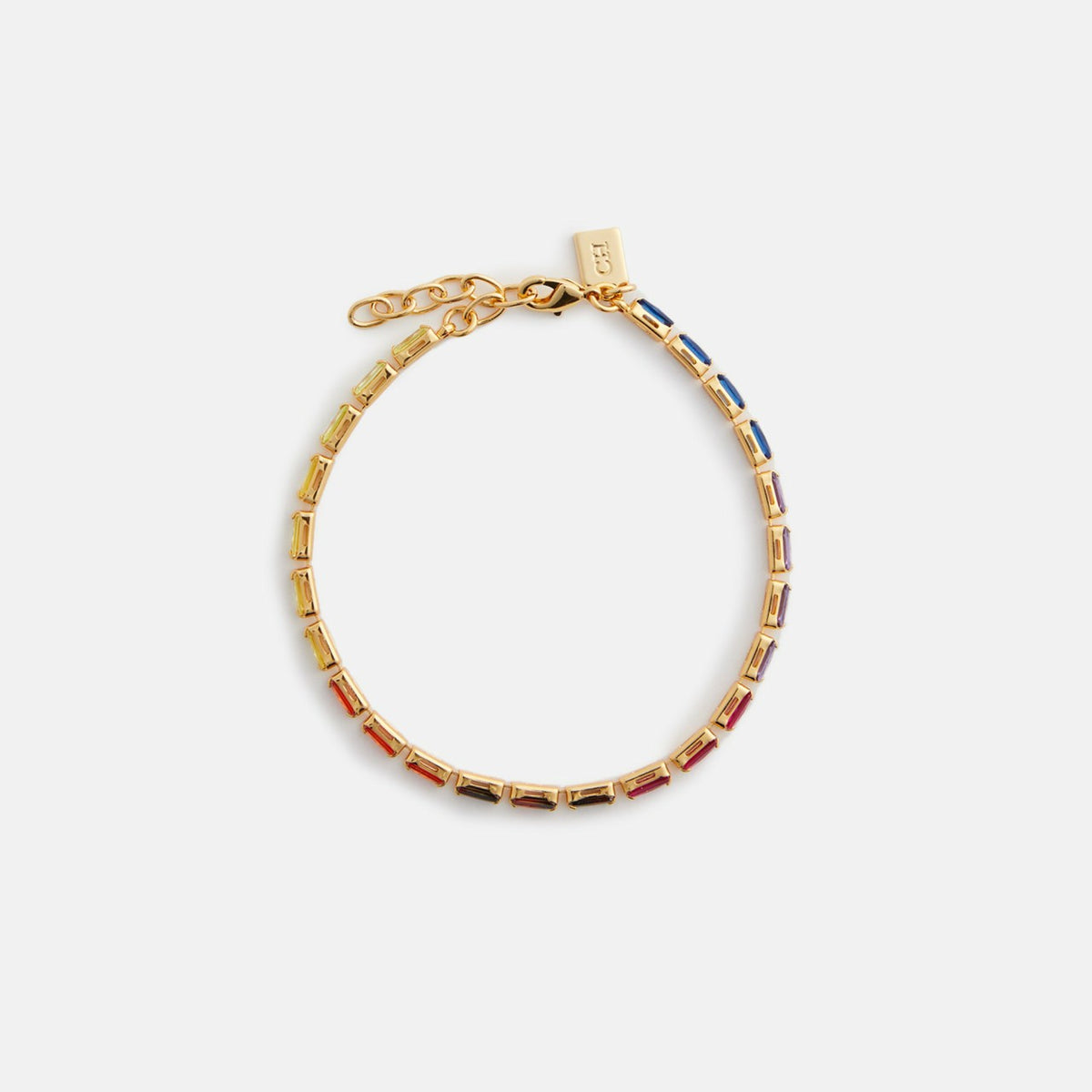 Crystal Haze Mini Baguette Chakra Bracelet - Multi | Kith Multi