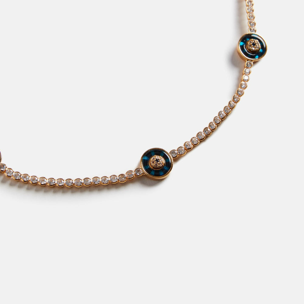 Crystal Haze Exclusive Evil Eye Protection Necklace - Gold | Kith Gold