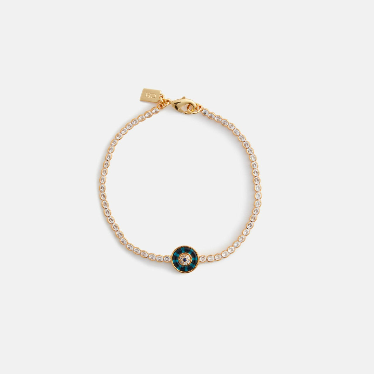 Crystal Haze Evil Eye Protection Bracelet - Gold | Kith Gold
