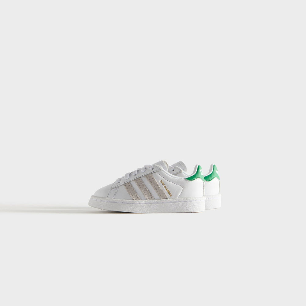 Kith Kids Classics for adidas Originals TD Campus 80s - White / Fairwa | Kith White / Fairway Green