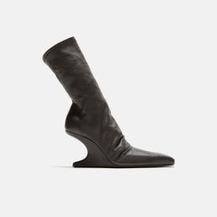 Rick Owens WMNS Cantilever 8 Wedge Ankle Boot - Dark Dust Stivali in P | Kith Dark Dust Stivali in Pelle