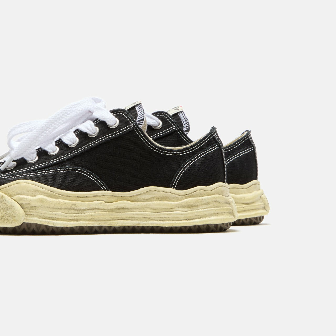 Mihara Yasuhiro Hank Original Sole Low Top - Garment Dyed Black | Kith Garment Dyed Black