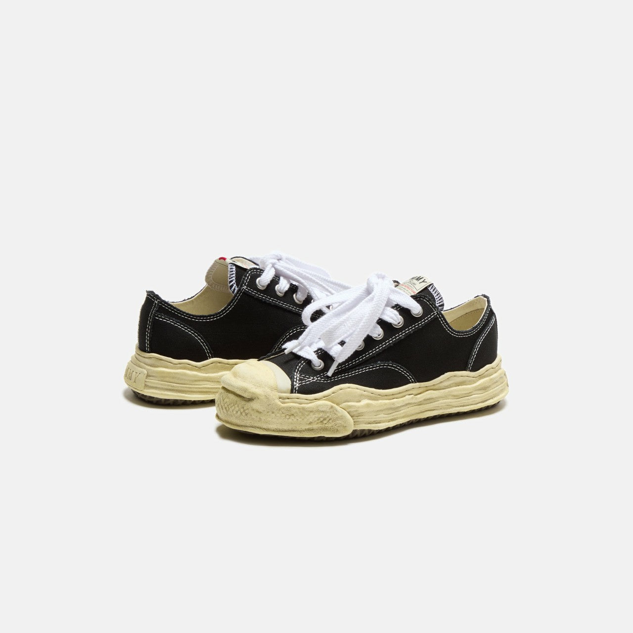 Mihara Yasuhiro Hank Original Sole Low Top - Garment Dyed Black | Kith Garment Dyed Black