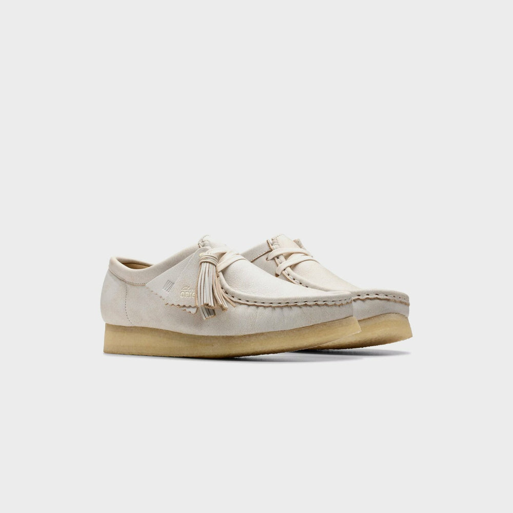 Clarks Wallabee - White Leather | Kith White Leather