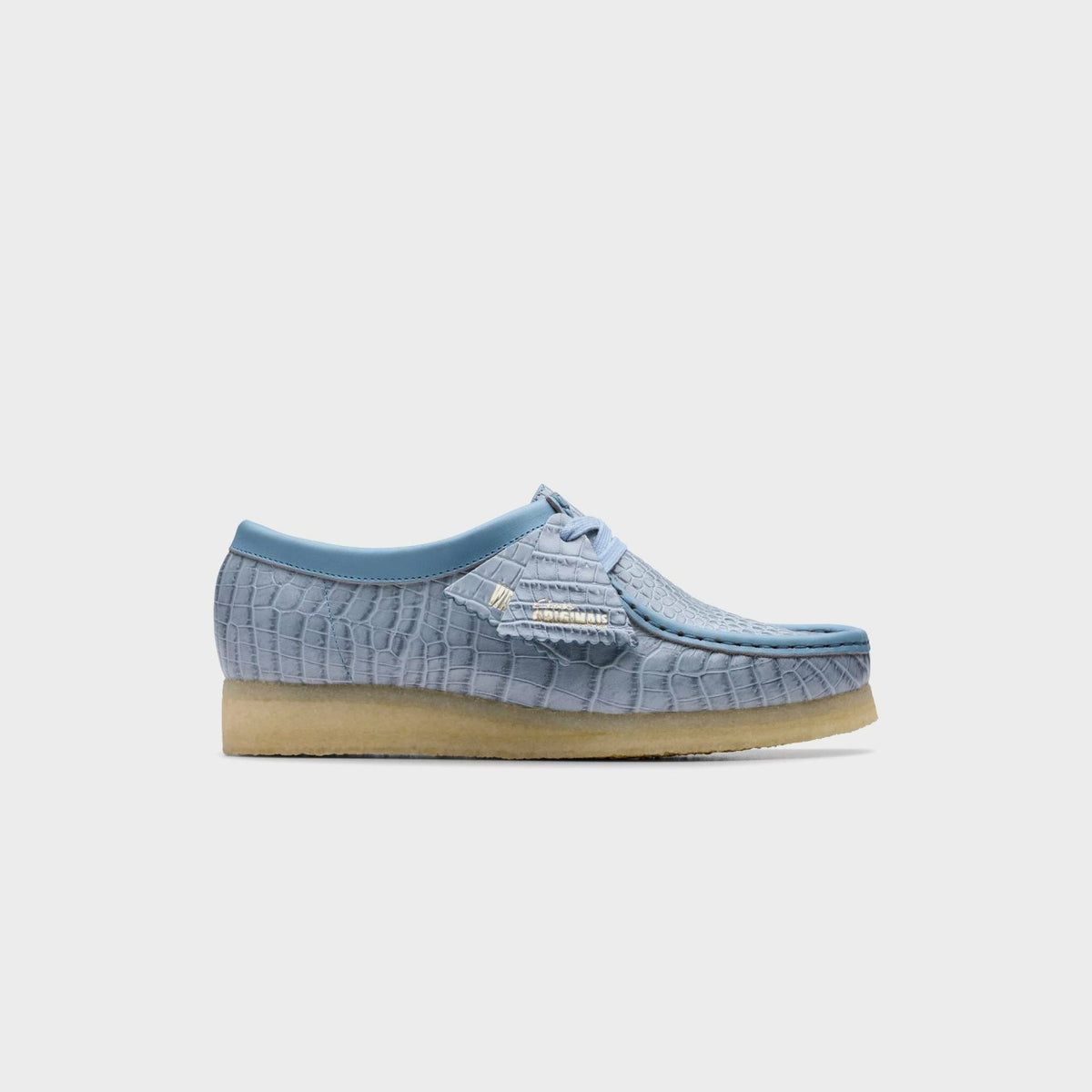 Clarks Wallabee - Powder Blue Croc | Kith Powder Blue Croc