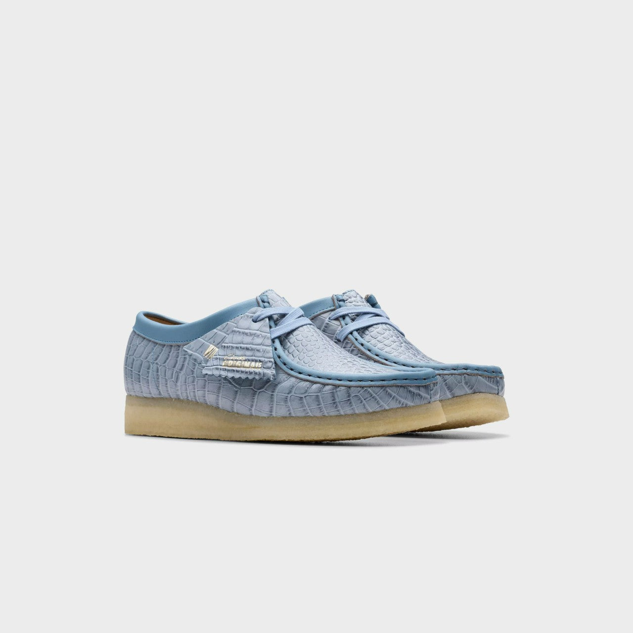 Clarks Wallabee - Powder Blue Croc | Kith Powder Blue Croc