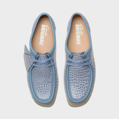 Clarks Wallabee - Powder Blue Croc | Kith Powder Blue Croc