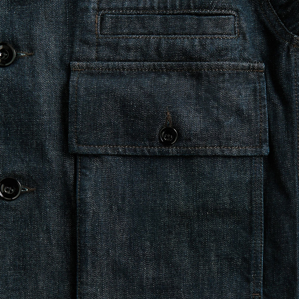 Lemaire Boxy Jacket - Denim Indigo | Kith Denim Indigo
