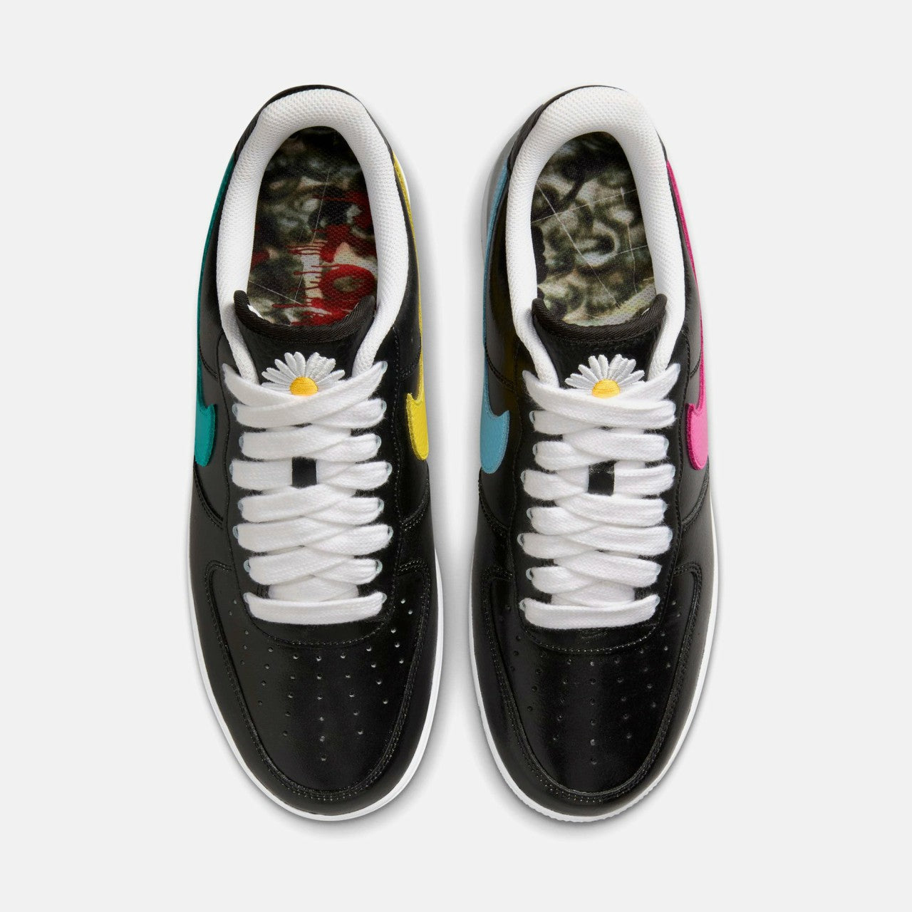 Nike x PEACEMINUSONE Air Force 1 - Black / New Emerald / Pinkfire II / | Kith Black / New Emerald / Pinkfire II / Tour Yellow / Blue Gale