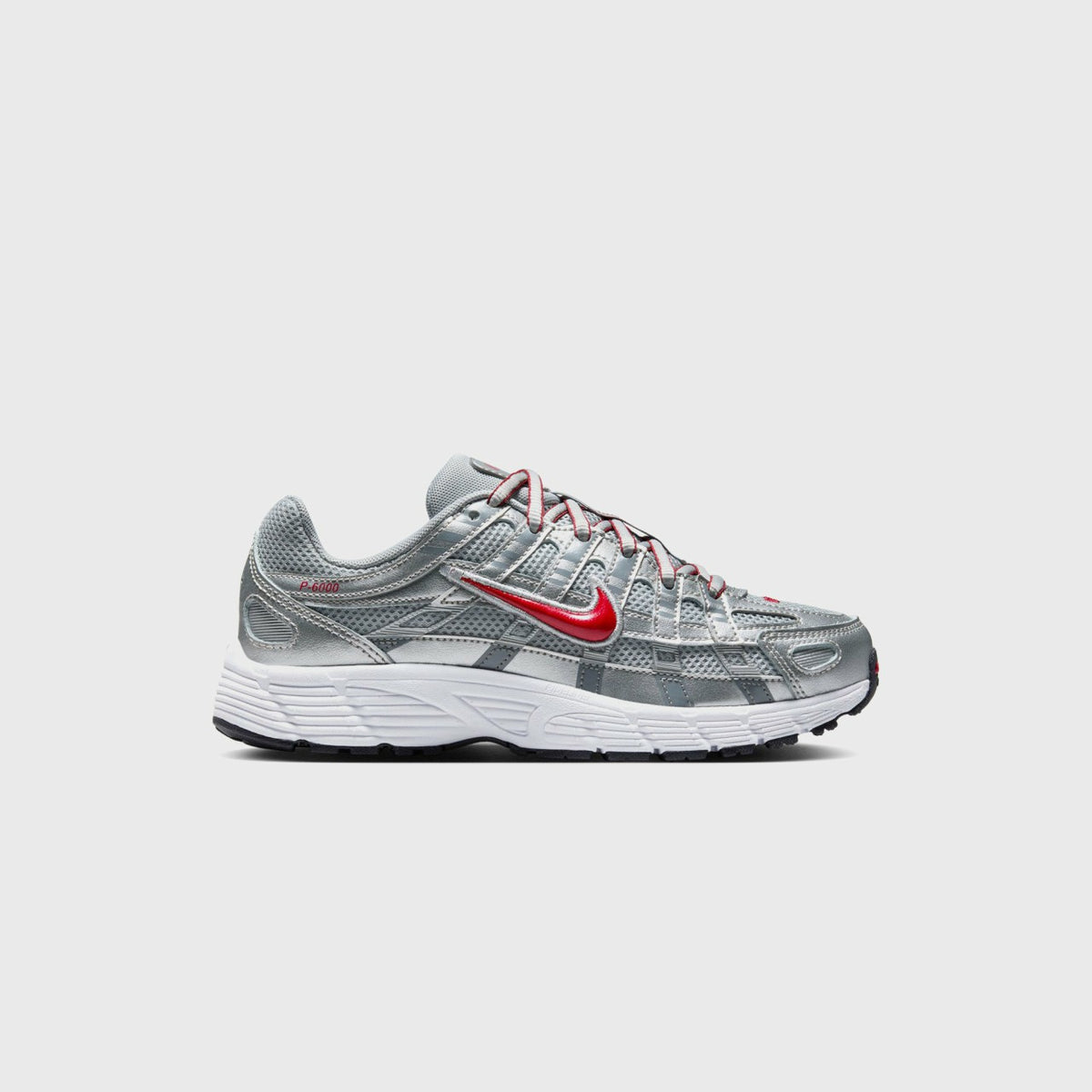 Nike GS P-6000 - Metallic Silver / Gym Red / Flat Silver | Kith Metallic Silver / Gym Red / Flat Silver