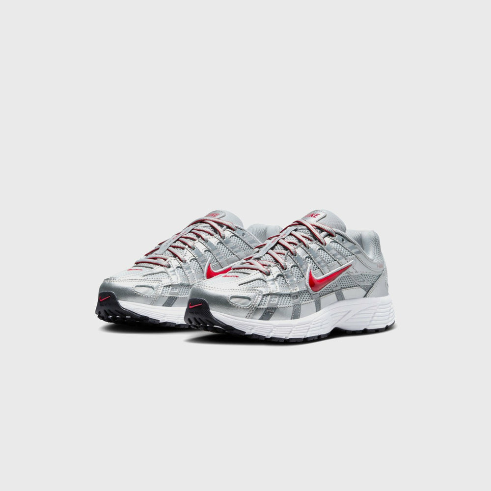 Nike GS P-6000 - Metallic Silver / Gym Red / Flat Silver | Kith Metallic Silver / Gym Red / Flat Silver