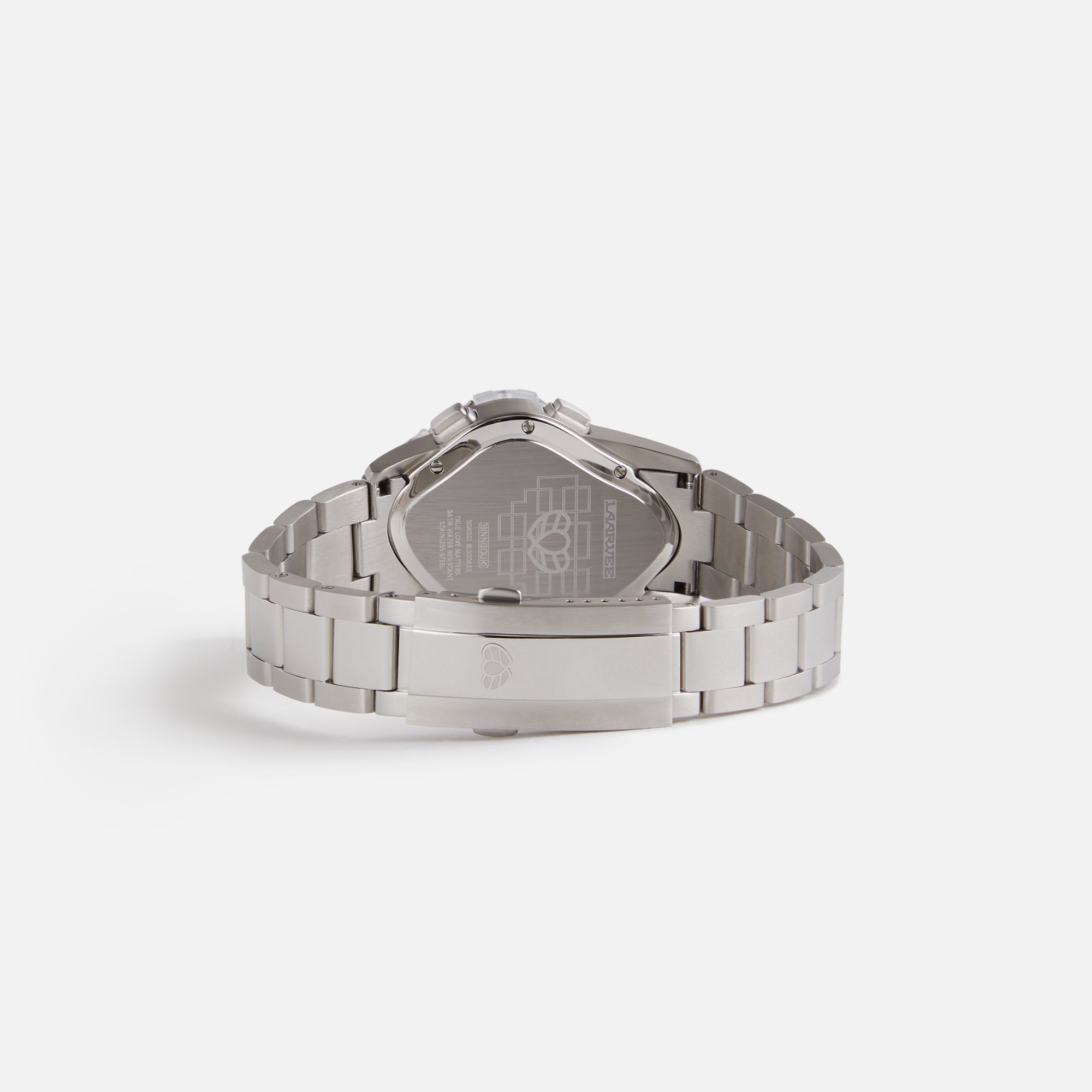LAARVEE Sinngouki Silver Precision Steel - Translucent Bezel / White D | Kith Translucent Bezel / White Dial
