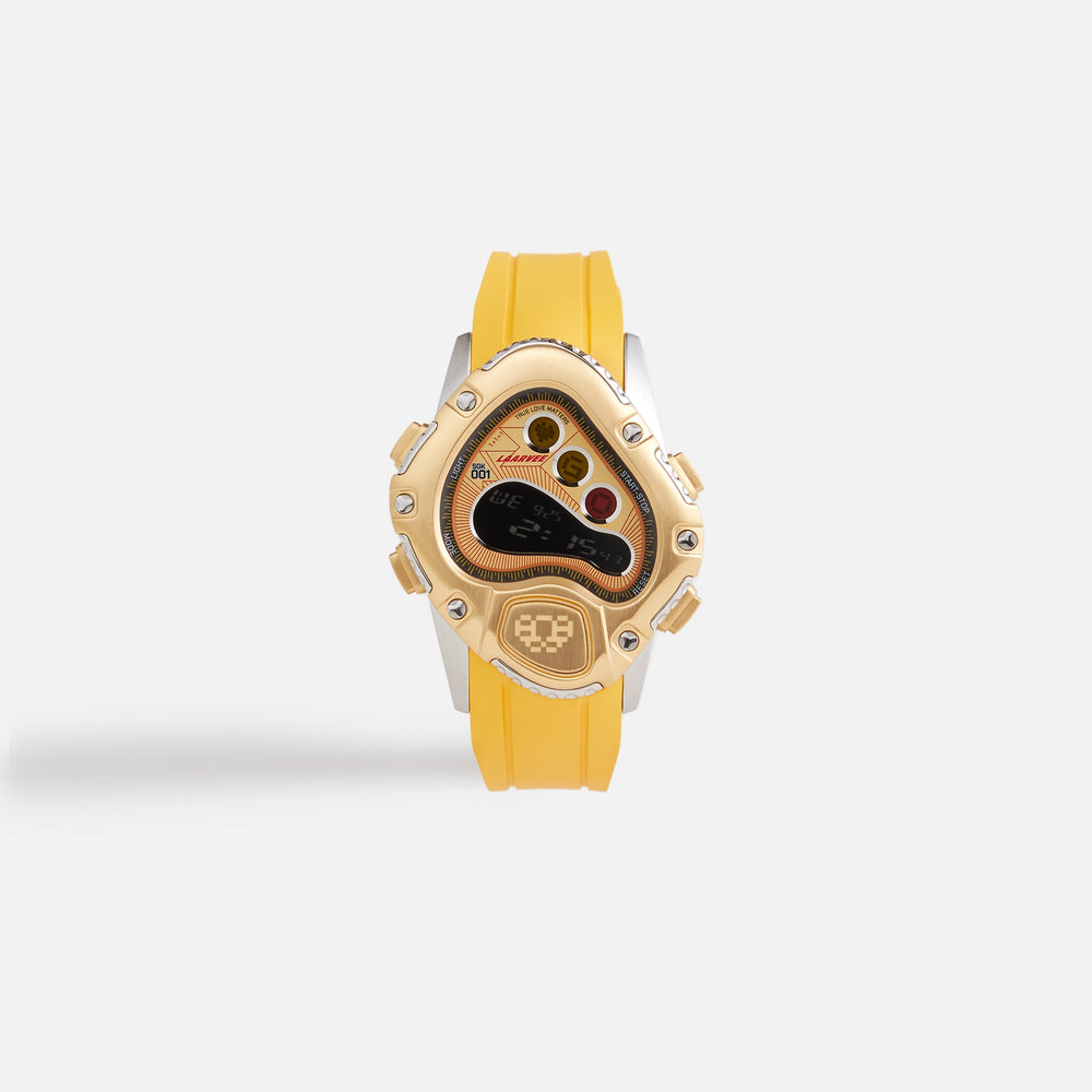LAARVEE Sinngouki Gold Precision Rubber - Brushed Golden Bezel / Golde | Kith Brushed Golden Bezel / Golden Dial