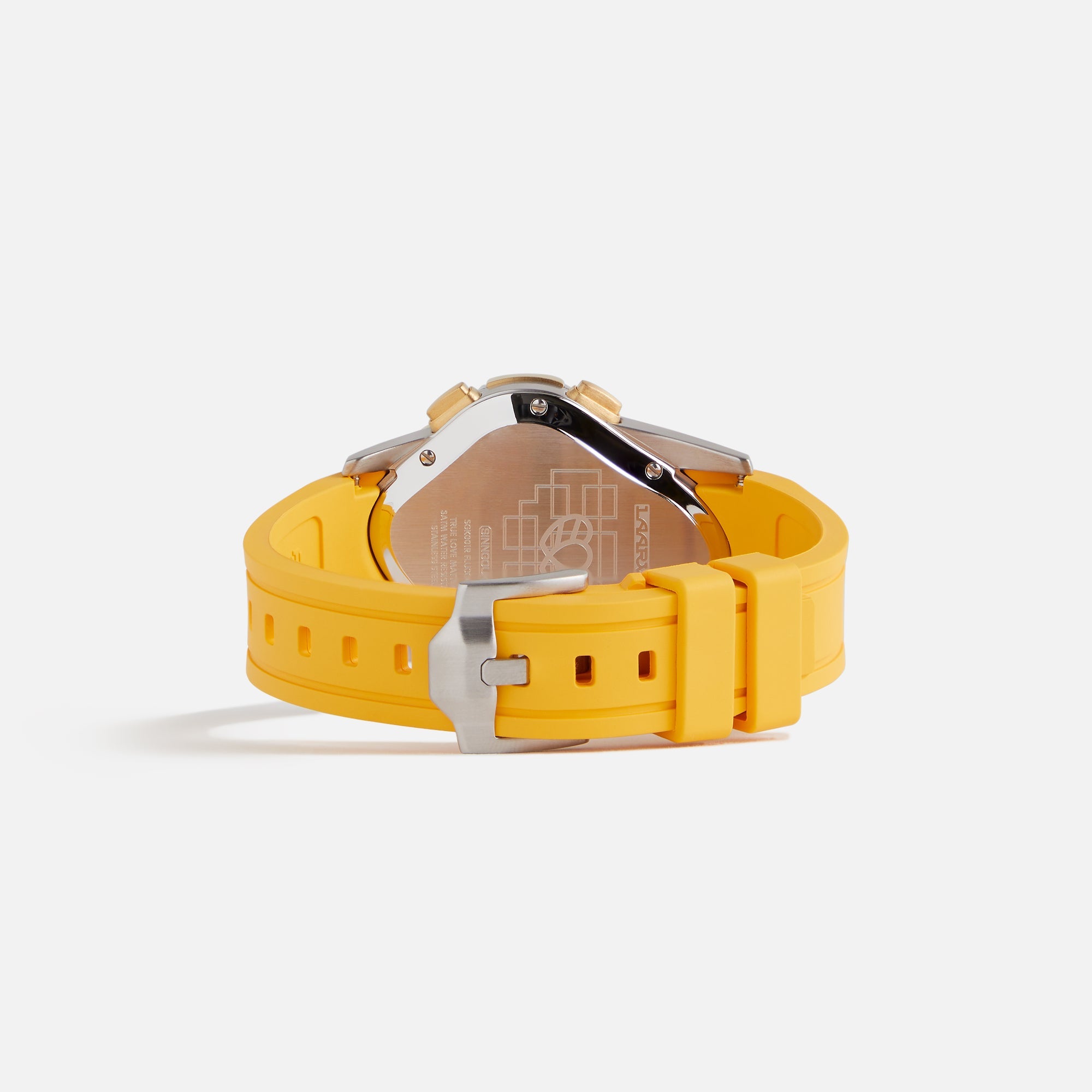 LAARVEE Sinngouki Gold Precision Rubber - Brushed Golden Bezel / Golde | Kith Brushed Golden Bezel / Golden Dial