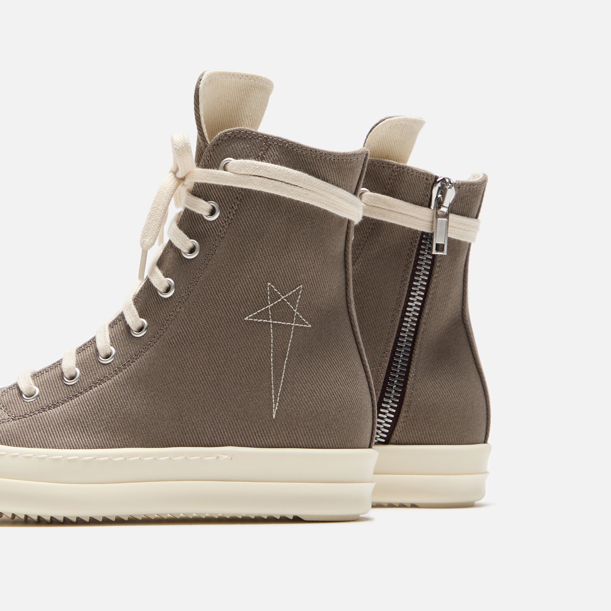 Rick Owens WMNS DRKSHDW High Sneaks - Dust / Milk | Kith Dust / Milk
