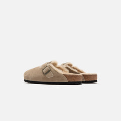 Birkenstock Boston Shearling Suede - Taupe / Sandcastle | Kith Taupe / Sandcastle