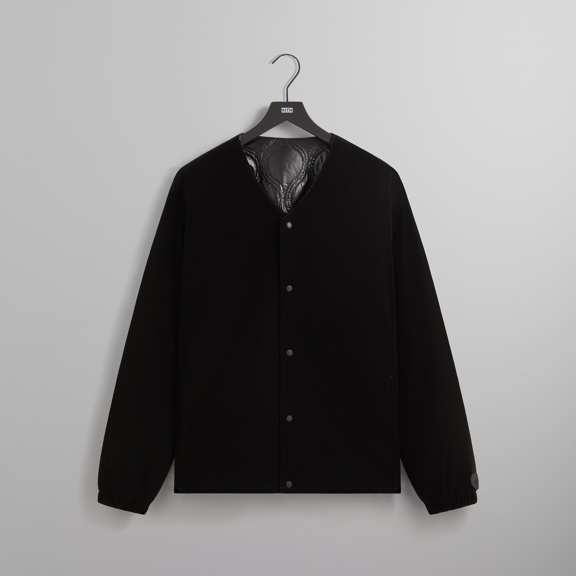 Kith Sueded Tech Winfield Quilted Liner - Black | Kith Black