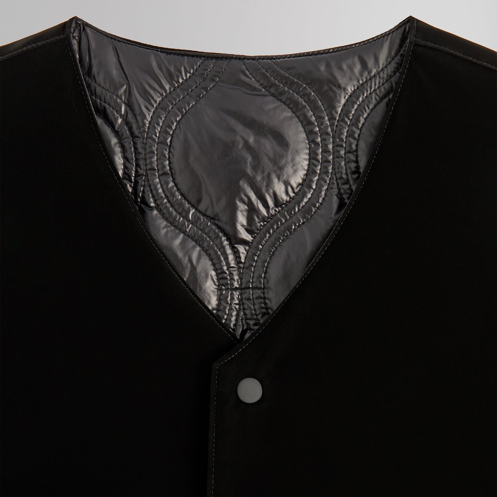 Kith Sueded Tech Winfield Quilted Liner - Black | Kith Black