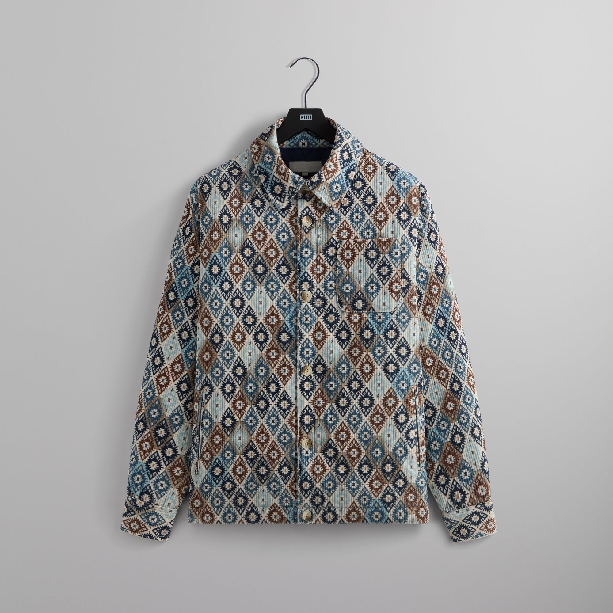 Kith Kilim Mosaic Brixton Puffed Shirt Jacket - Muslin | Kith Muslin