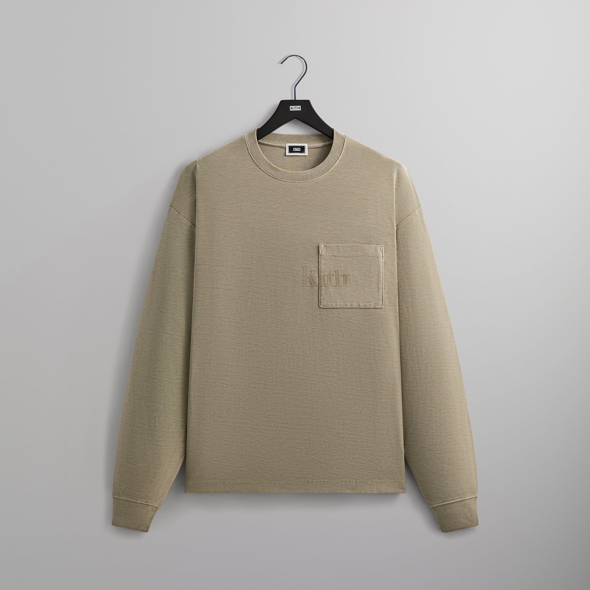 Kith Long Sleeve Quinn Tee - Plaster | Kith Plaster