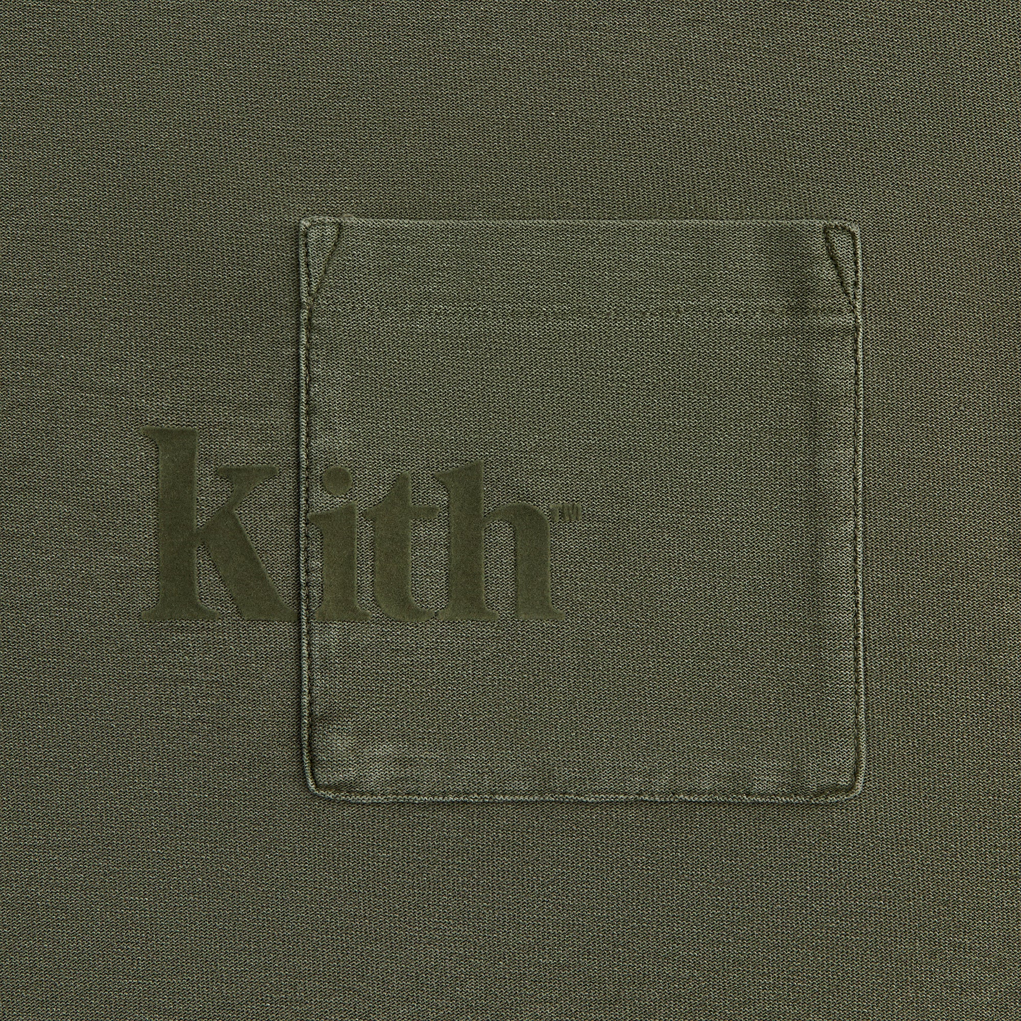 Kith Long Sleeve Quinn Tee - Misty Fog | Kith Misty Fog
