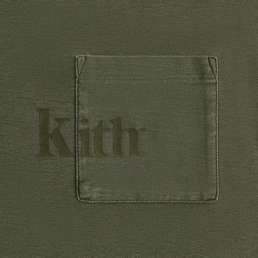 Kith Long Sleeve Quinn Tee - Misty Fog | Kith Misty Fog