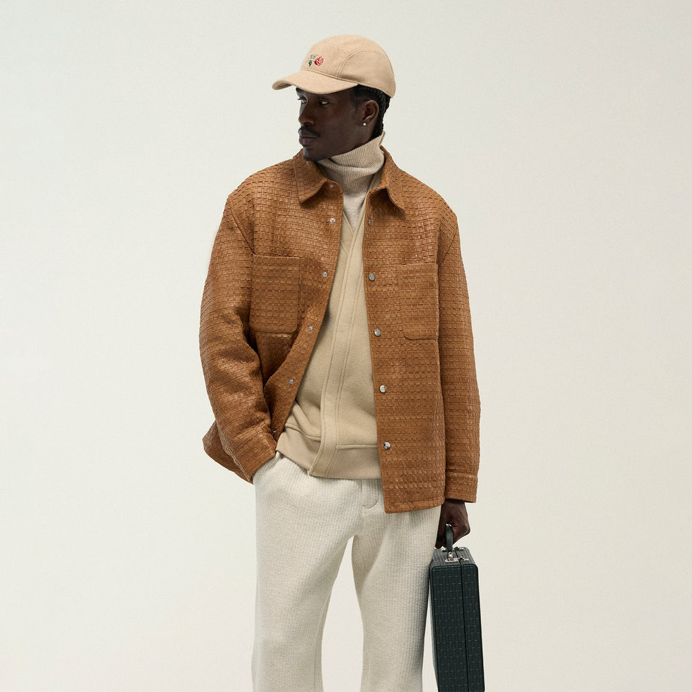 &Kin Woven Leather Apollo II Shirt - Tool | Kith Tool