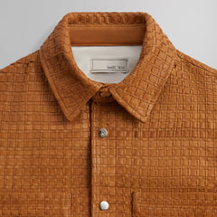 &Kin Woven Leather Apollo II Shirt - Tool | Kith Tool