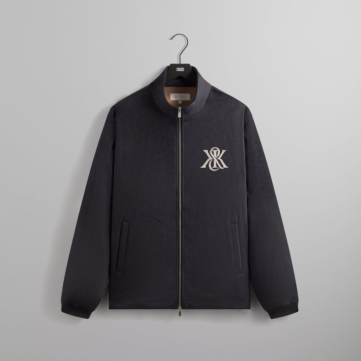 Kith Bonded Microsuede Ali Track Jacket - Nocturnal | Kith Nocturnal