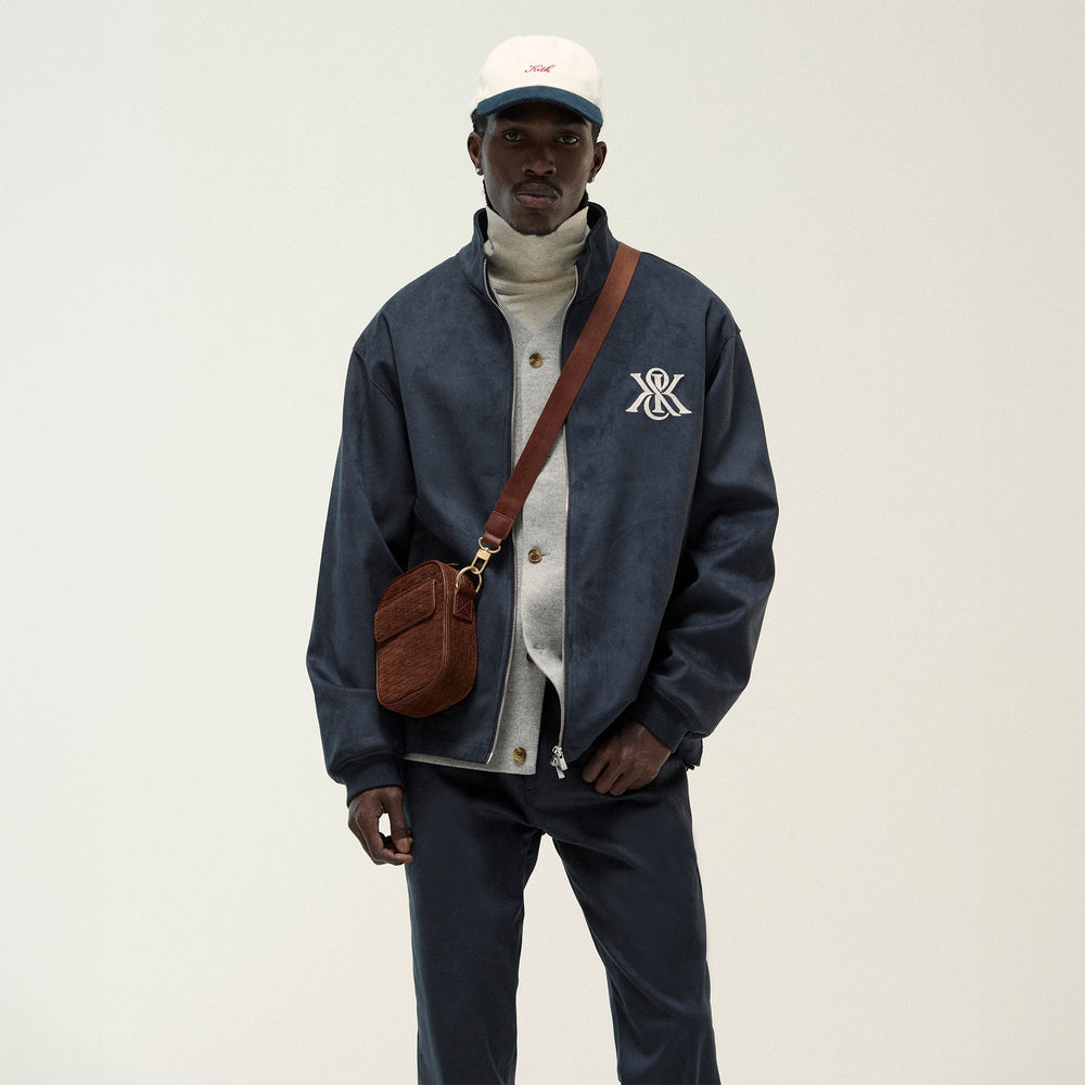 Kith Bonded Microsuede Ali Track Jacket - Nocturnal | Kith Nocturnal