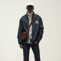 Kith Bonded Microsuede Ali Track Jacket - Nocturnal | Kith Nocturnal