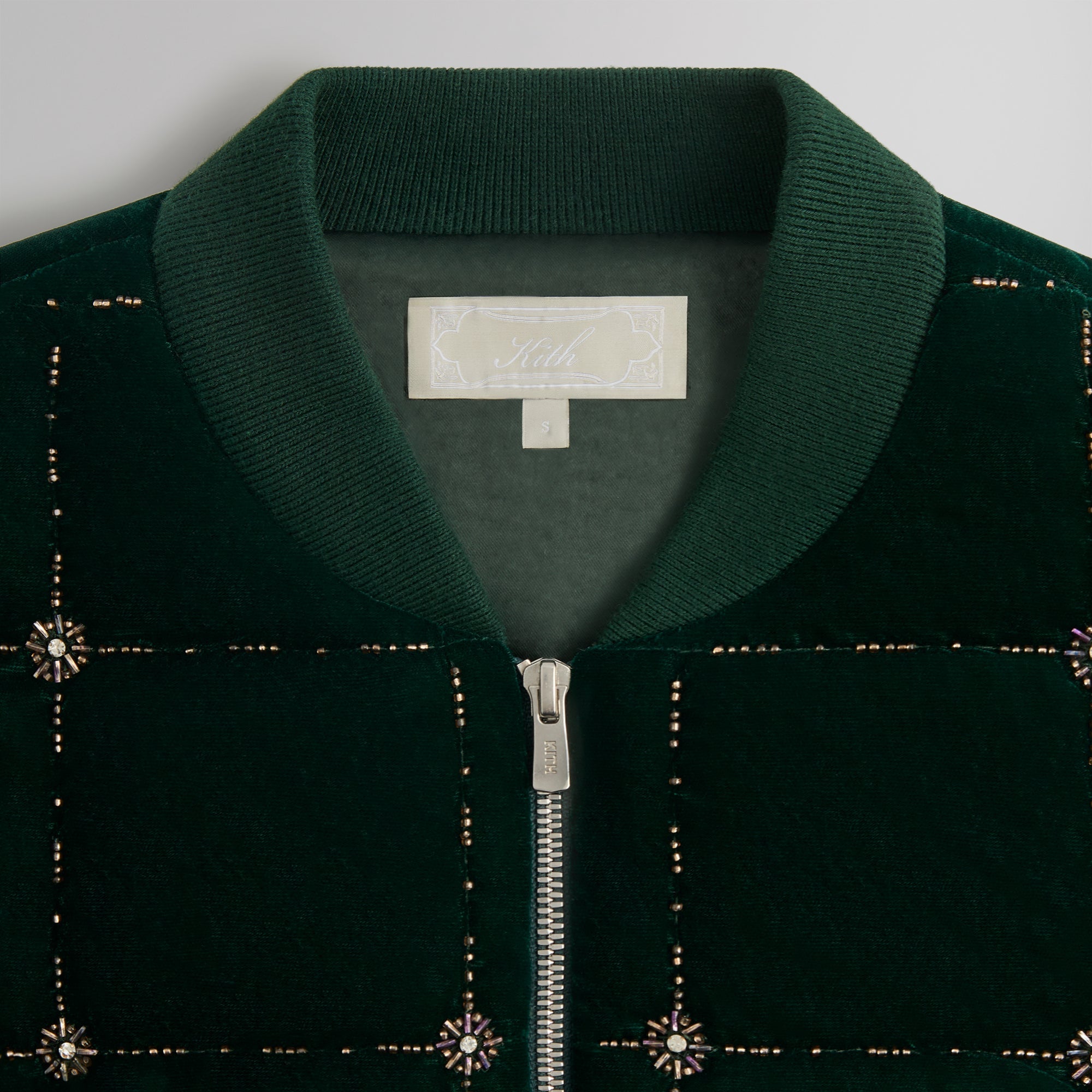 Kith Beaded Velvet Clay Bomber Jacket - Stadium | Kith Stadium