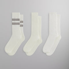 Kith Three Pack Mixed Cotton Socks -Silk | Kith