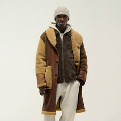 Kith Shearling Patchwork Becker Coat - Mesa | Kith Mesa