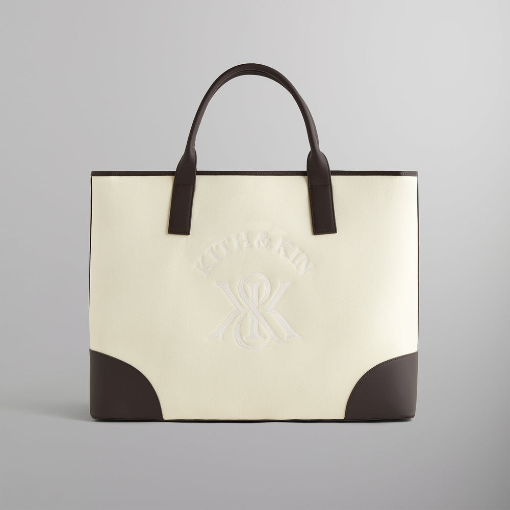 Kith Leather Trimmed Canvas Tote - Sandrift | Kith Sandrift
