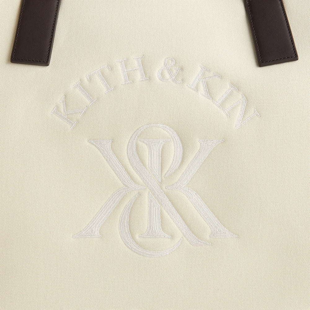 Kith Leather Trimmed Canvas Tote - Sandrift | Kith Sandrift