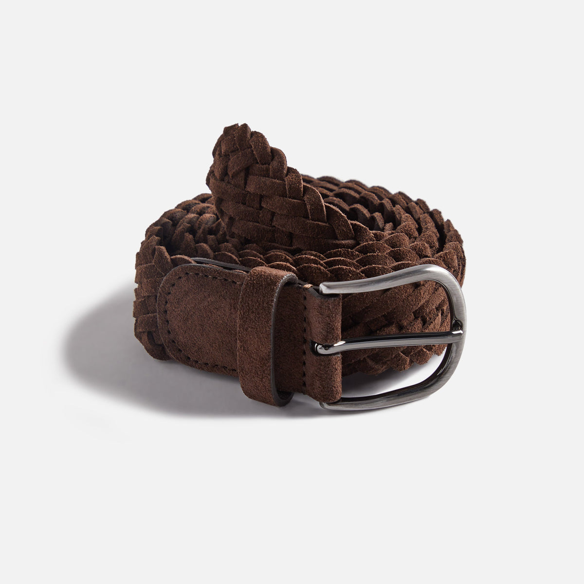 Anderson's Suede Woven Belt - Brown | Kith Brown