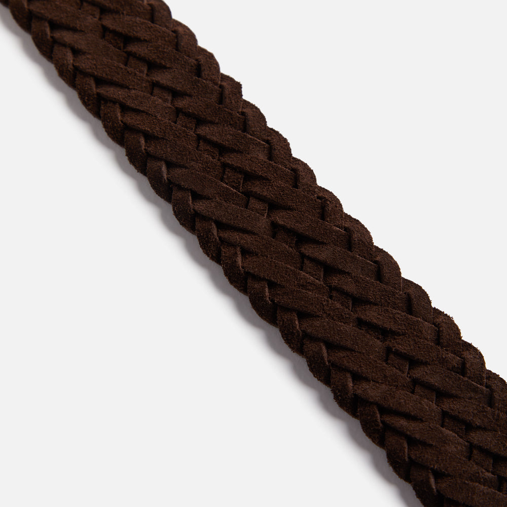 Anderson's Suede Woven Belt - Brown | Kith Brown