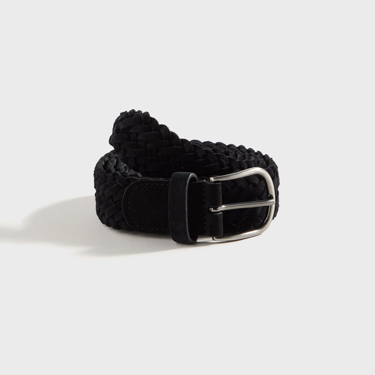 Anderson's Suede Woven Belt - Black | Kith Black
