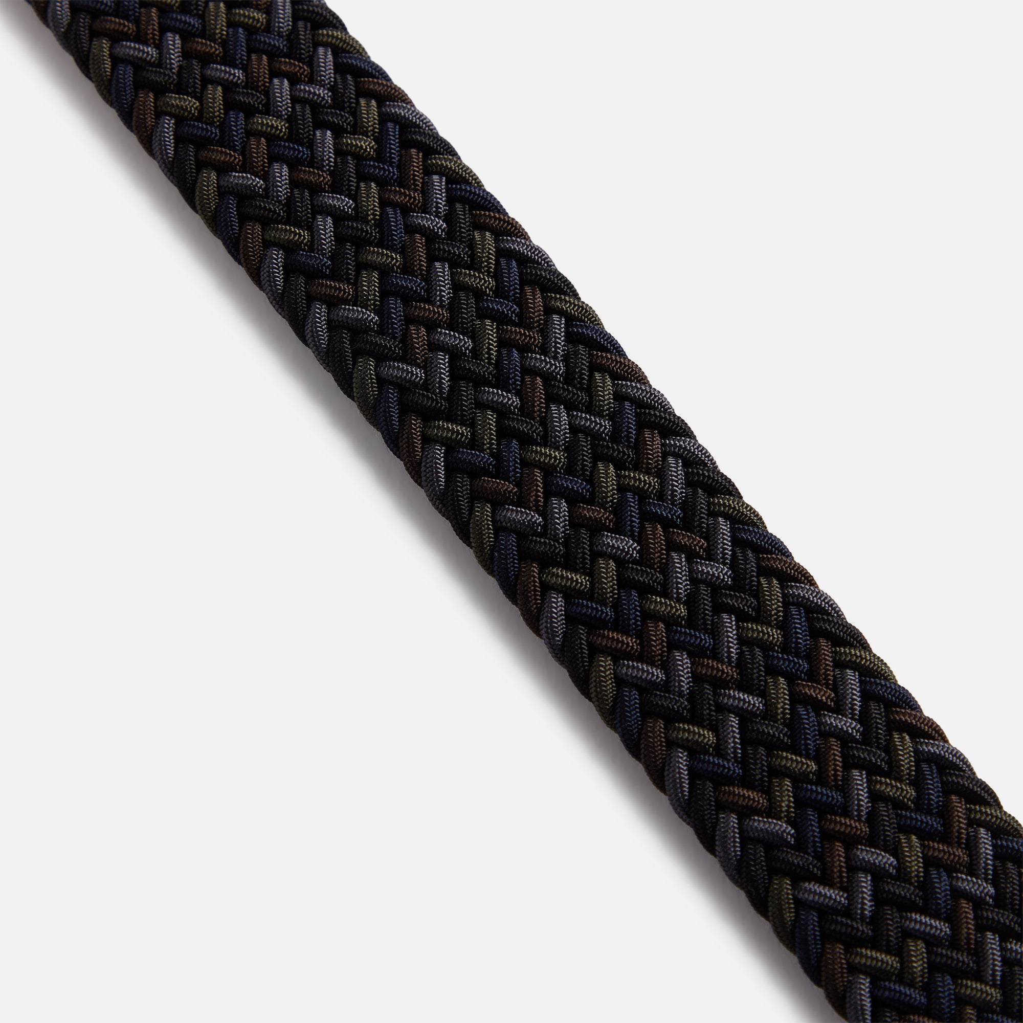Anderson's Multi Color Stretch Woven Belt - Blue / Grey / Black | Kith Blue / Grey / Black