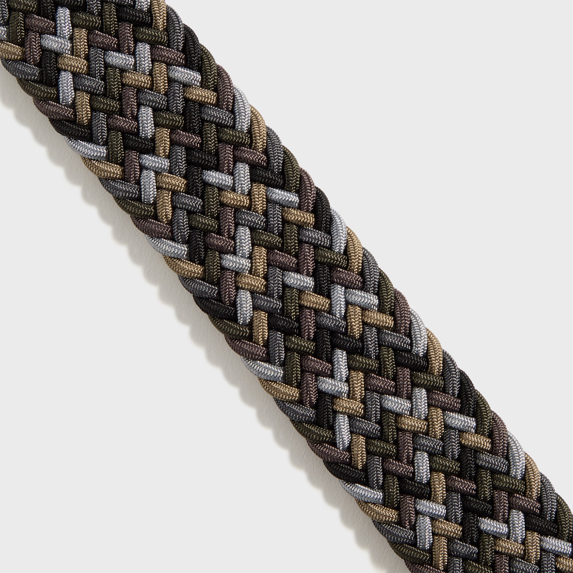 Anderson's Woven Leather Belt - Grey / Tan / Brown | Kith Grey / Tan / Brown