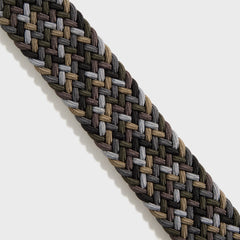 Anderson's Woven Leather Belt - Grey / Tan / Brown | Kith Grey / Tan / Brown