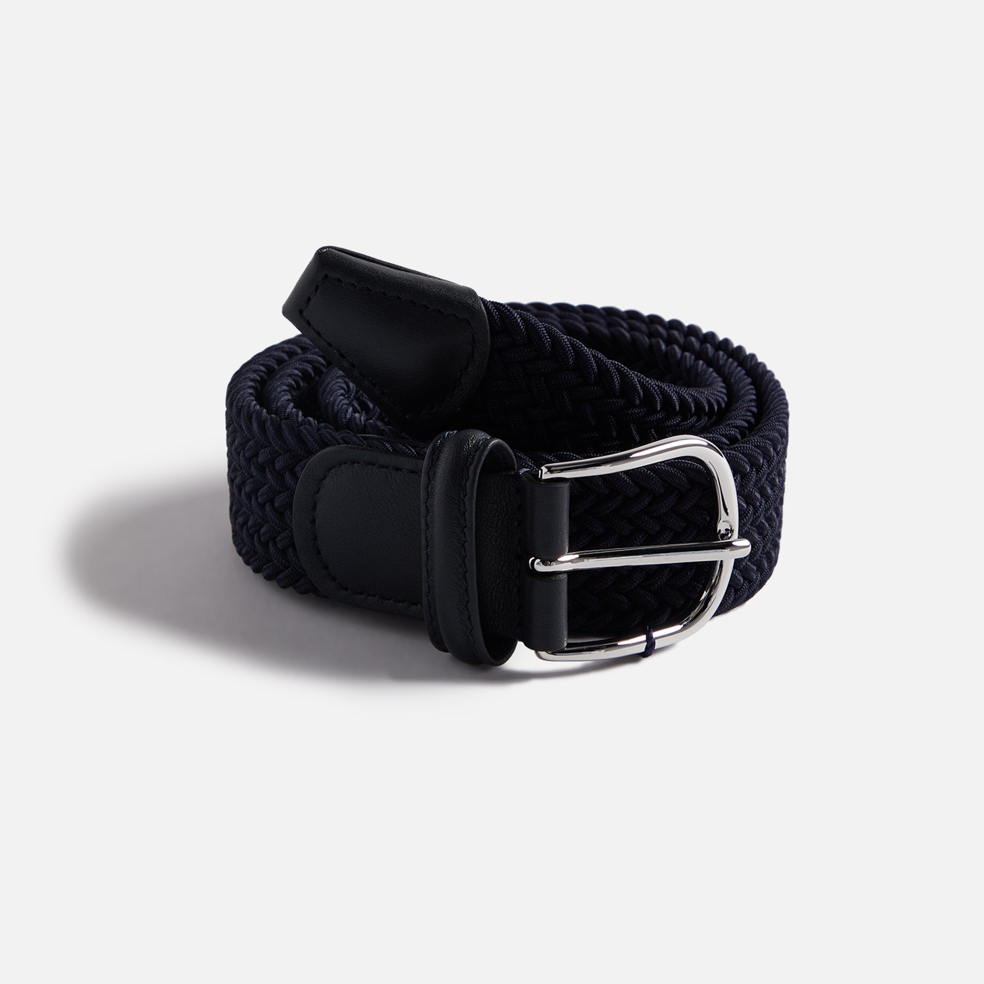 Anderson's Classic Stretch Woven Belt - Navy | Kith Navy