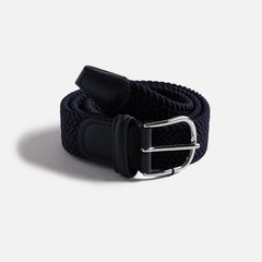 Anderson's Classic Stretch Woven Belt - Navy | Kith Navy