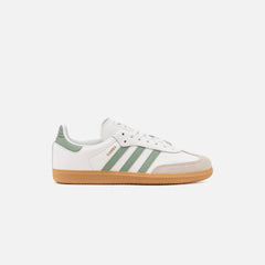 adidas Kids Samba OG - Cloud White / Silver Green / Gum | Kith Cloud White / Silver Green / Gum