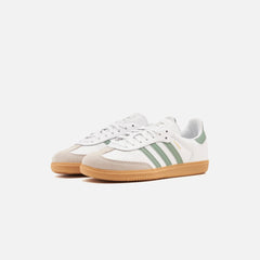 adidas Kids Samba OG - Cloud White / Silver Green / Gum | Kith Cloud White / Silver Green / Gum